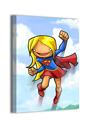 Supergirl canvas wall art by Jeff Benitez