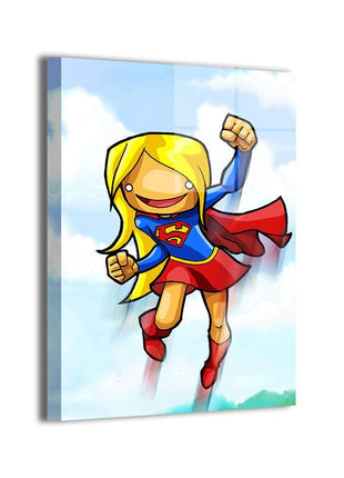 Supergirl metal wall art by Jeff Benitez