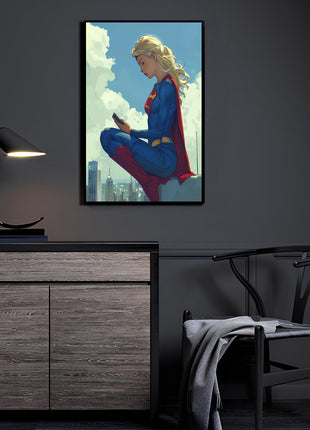 Supergirl acrylic wall art
