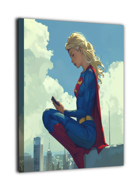 Supergirl canvas wall art