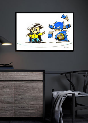 Batman & Trafalgar Law Surgical Precision Batman & Trafalgar Law room display by Rick Basaldua
