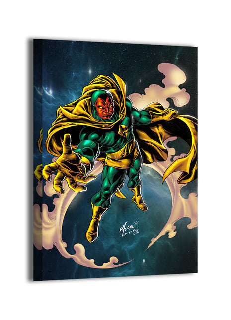 Synthezoid Ascendant Vision wall art — Marvel square print by Vhon Remot, image 2.