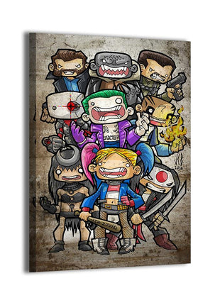 Suicide Squad Task Force X Wall Art gloss canvas print by Jeff Benitez