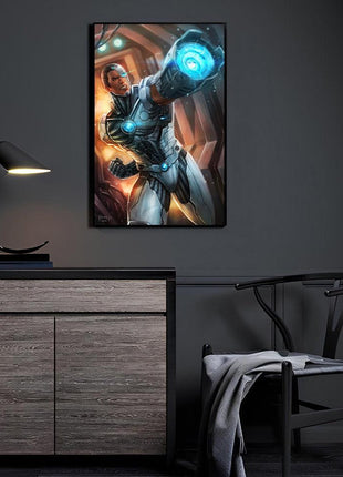 Cyborg (Victor Stone) acrylic wall art by Nopeys