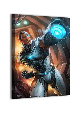 Cyborg (Victor Stone) canvas wall art by Nopeys