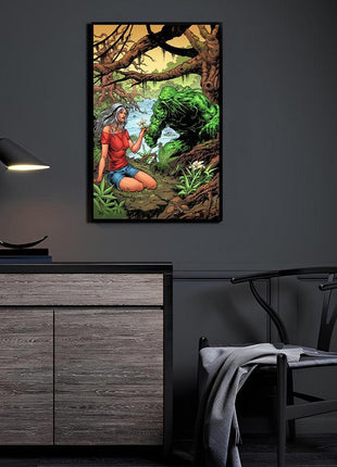 Swamp Thing; Abby Arcane acrylic wall art by Don Mark Noceda