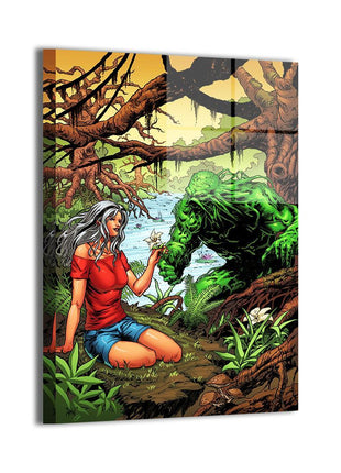Swamp Thing; Abby Arcane metal wall art by Don Mark Noceda