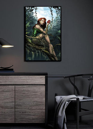 Poison Ivy acrylic wall art by Jimbo Salgado