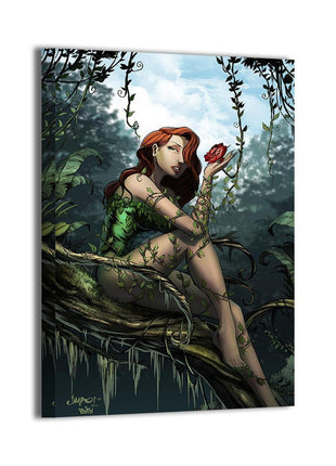 Poison Ivy metal wall art by Jimbo Salgado