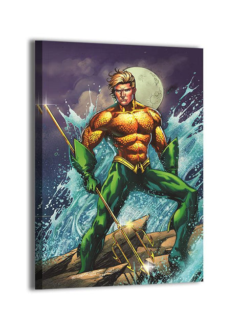 Aquaman canvas wall art by Emil Cabaltierra