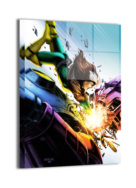 Rogue Titan Breaker Marvel X-Men Wall Art Metal 24x36 – striking Marvel decor, perfect gift for X-Men fans and superhero collectors