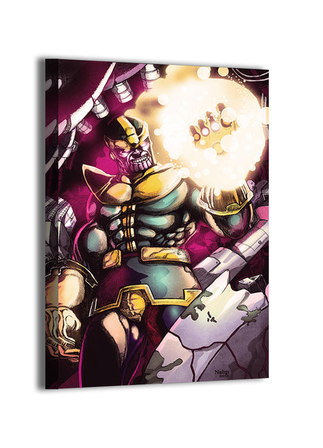 Titan's Wrath Thanos wall art — Marvel square print by Stephan Lemineur, image 2.