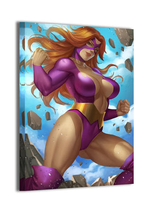 Titan Strength Ascendant Titania Marvel acrylic print by Nopeys