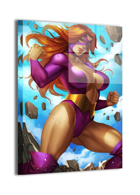 Titan Strength Ascendant Titania Marvel acrylic print by Nopeys