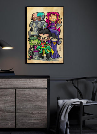 Titans Team Wall Art Acrylic Print, Premium Wall Art by Snapping Turtle Gallery