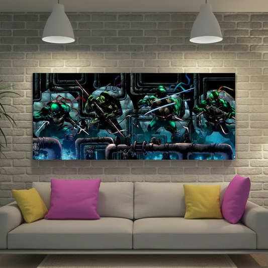 TMNT matte canvas - full artwork