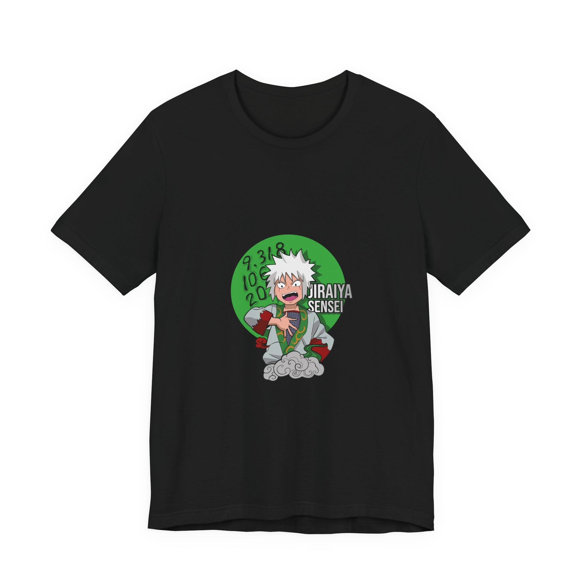 Alt: Toad Sage Sensei Anime Shirt on black, angled front view, anime streetwear by Snapping Turtle Gallery

