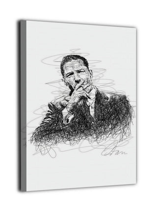 Tom Hardy – A Pause in Black Ink Wall Art