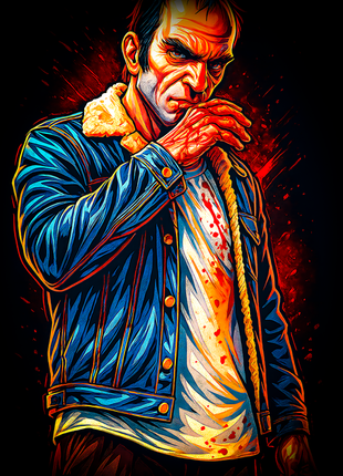 Trevor Philips Grand Theft Auto V wall art in Acrylic, Canvas and Metal