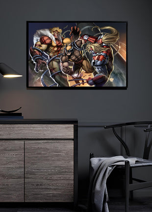 Triple Threat Wall Art Acrylic Print, Premium Wall Art by Snapping Turtle Gallery