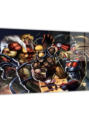 Triple Threat Wall Art Acrylic Print, Premium Wall Art by Snapping Turtle Gallery