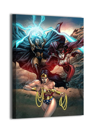 Wonder Woman & Scarlet Witch canvas wall art by Geebo Vigonte
