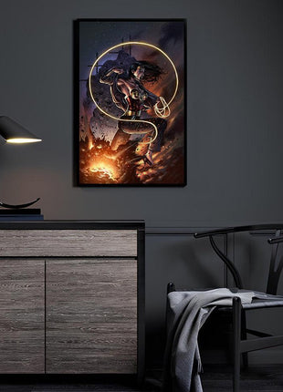 Wonder Woman acrylic wall art by Geebo Vigonte