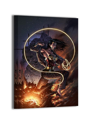 Wonder Woman canvas wall art by Geebo Vigonte