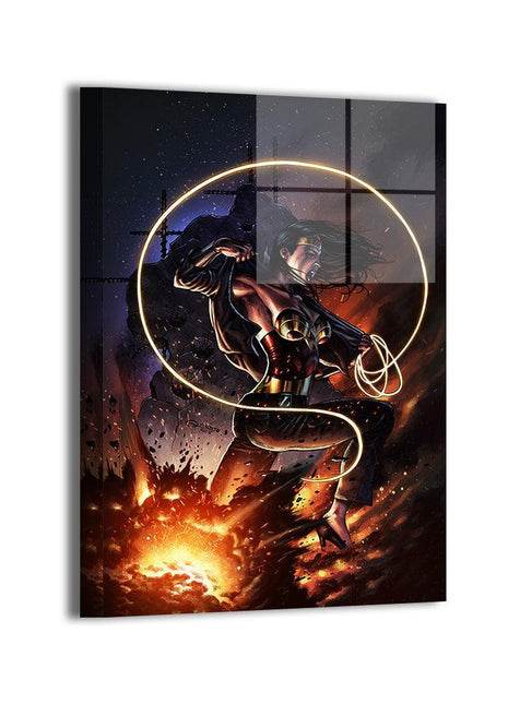 Wonder Woman metal wall art by Geebo Vigonte