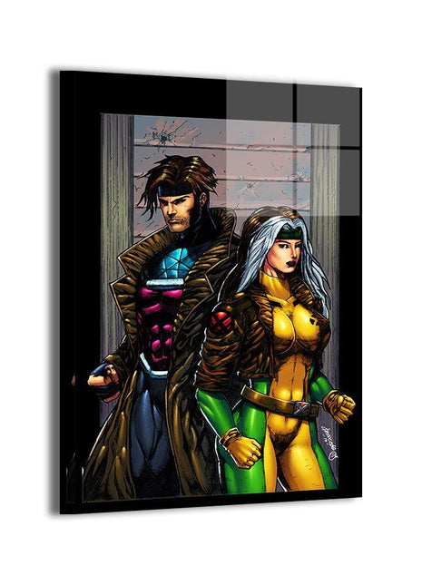 Unbreakable Bond Gambit and Rogue Marvel acrylic print by Don Mark Noceda