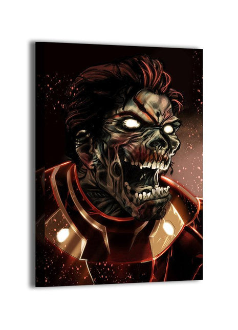 Undead Armored Avenger Zombie Iron Man — Zombie Iron Man / Tony Stark Marvel wall art by Ryan Pasibe