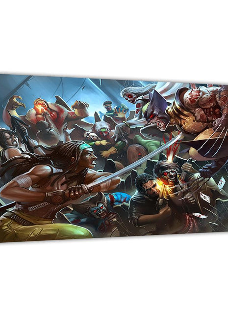 Undead Collision Walking Dead survivors and Marvel Zombies Marvel acrylic print by Wizyakuza (Ceasar)