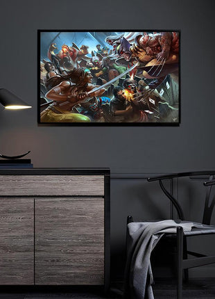 Undead Collision Walking Dead survivors and Marvel Zombies Marvel acrylic print by Wizyakuza (Ceasar)