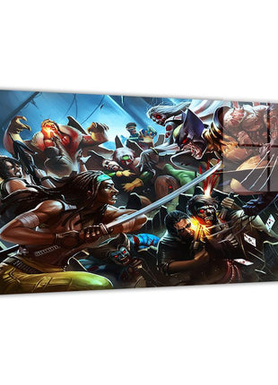 Undead Collision Walking Dead survivors and Marvel Zombies Marvel acrylic print by Wizyakuza (Ceasar)