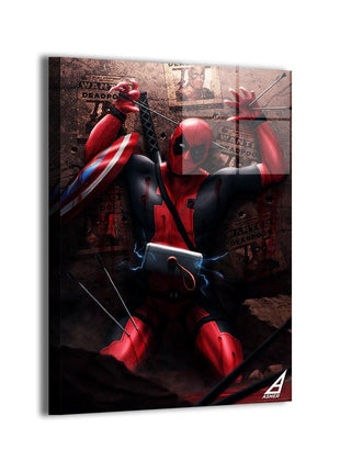 Unkillable Mercenary Outlaw Deadpool — Deadpool Marvel wall art by Ben Asher