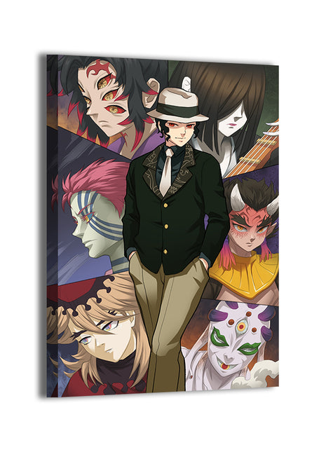 Upper Demons of Demon Slayer Wall Art Acrylic Print, Premium Wall Art by Snapping Turtle Gallery