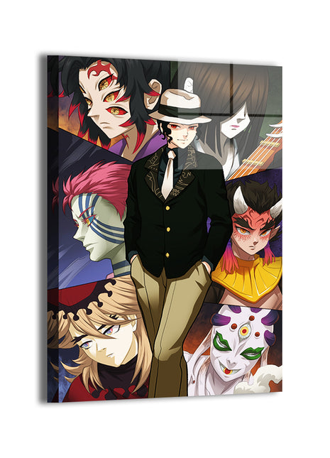 Upper Demons of Demon Slayer Wall Art Acrylic Print, Premium Wall Art by Snapping Turtle Gallery