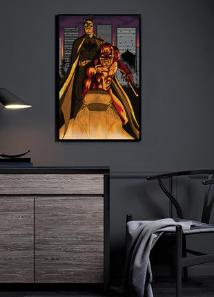 Batman vs Daredevil acrylic wall art by Tyrone Meijer