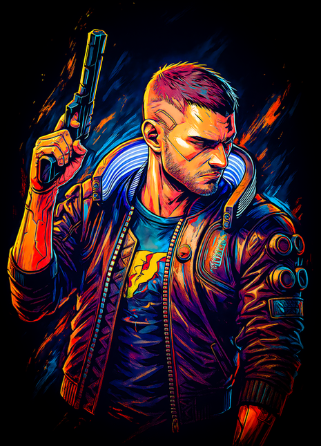 V Cyberpunk 2077 wall art in Acrylic, Canvas and Metal