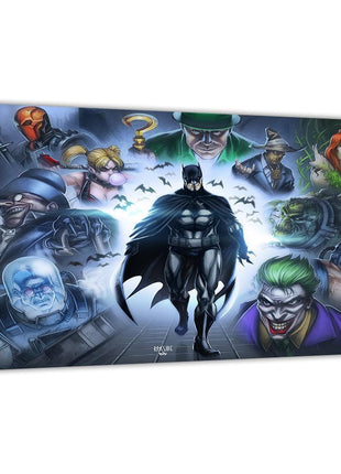 Batman Villains Gallery Wall Art room display mockup by Ryan Pasibe and Richard Bue