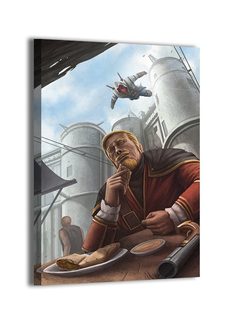 Wade's Leap of Distraction Deadpool wall art — Marvel square print by Ben Asher, image 2.