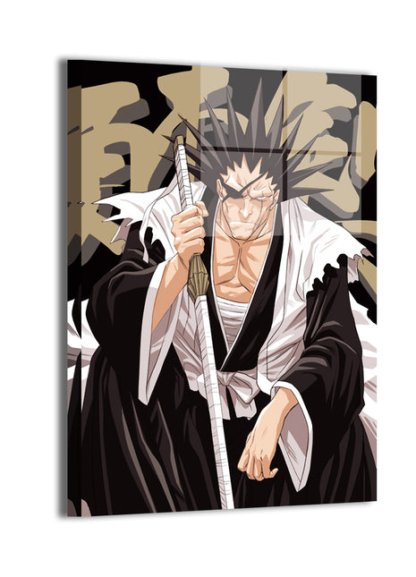 Warlord of Zaraki Wall Art Metal Print – Kenpachi from Bleach by Ryan Pasibe