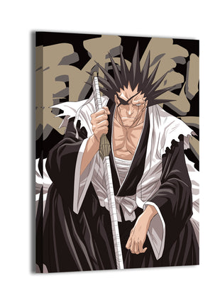 Warlord of Zaraki Wall Art Canvas Print – Kenpachi from Bleach by Ryan Pasibe