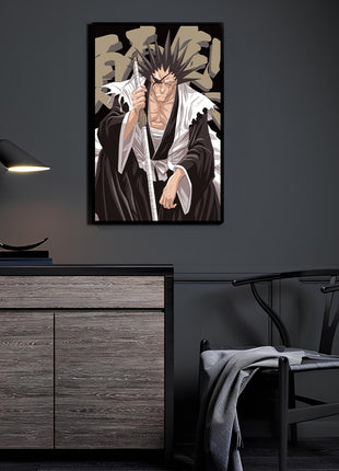 Warlord of Zaraki Wall Art Room Mockup – Kenpachi from Bleach by Ryan Pasibe