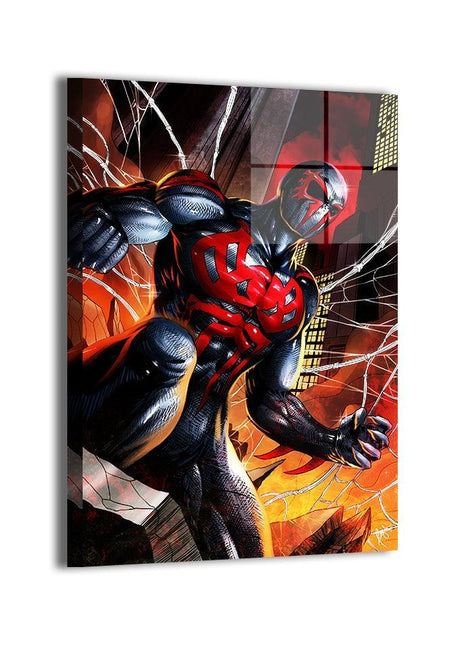 Web Guardian Spider-Man 2099 wall art — Marvel vertical print by Wizyakuza (Ceasar), image 1.