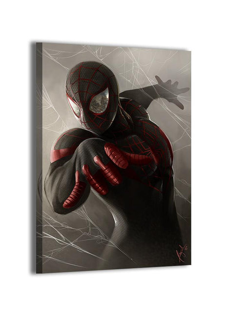 Web of Destiny Miles Morales wall art — Marvel square print by Wizyakuza (Ceasar), image 2.