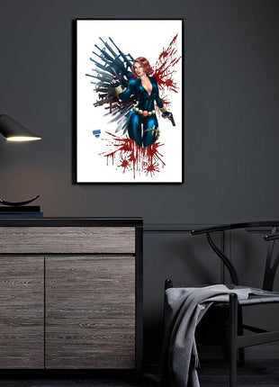 Widow's Strike Black Widow — Black Widow Marvel wall art by Richard Bue