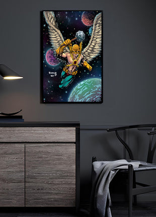 Hawkman acrylic wall art by Rivaldo Paiva