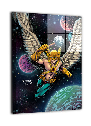 Hawkman metal wall art by Rivaldo Paiva