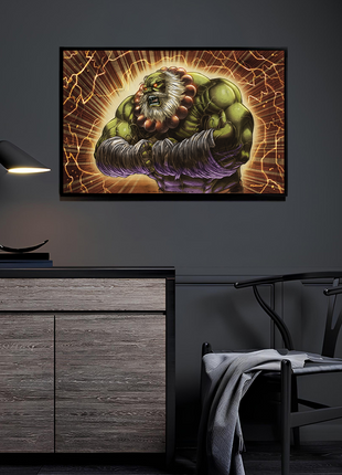 Worldbreaker Legacy Maestro Hulk wall art — Marvel square print by Ryan Pasibe, image 3.